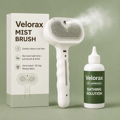 Velorax Pets™ 3-in-1 Steam Grooming Brush for Dogs & Cats