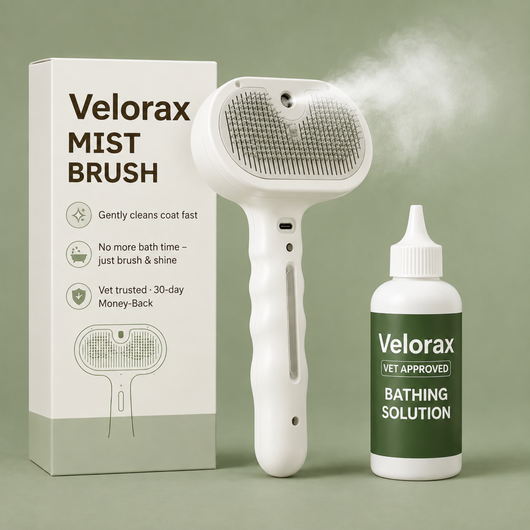 Velorax Pets™ 3-in-1 Steam Grooming Brush for Dogs & Cats