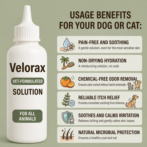 Velorax Pets™ 3-in-1 Steam Grooming Brush for Dogs & Cats